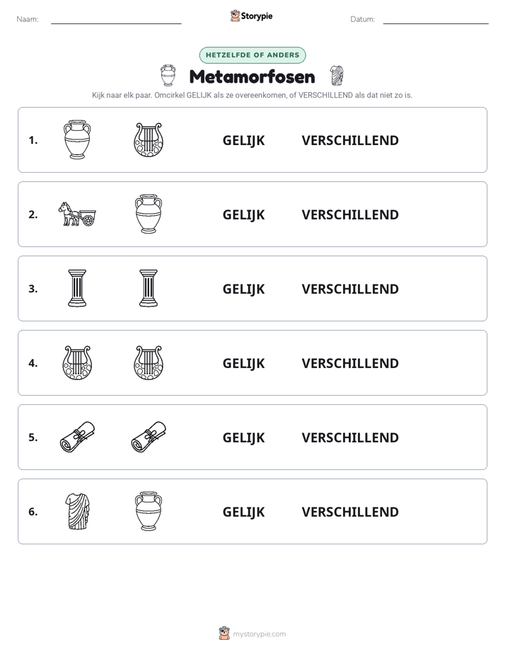 Zelfde of Verschillend