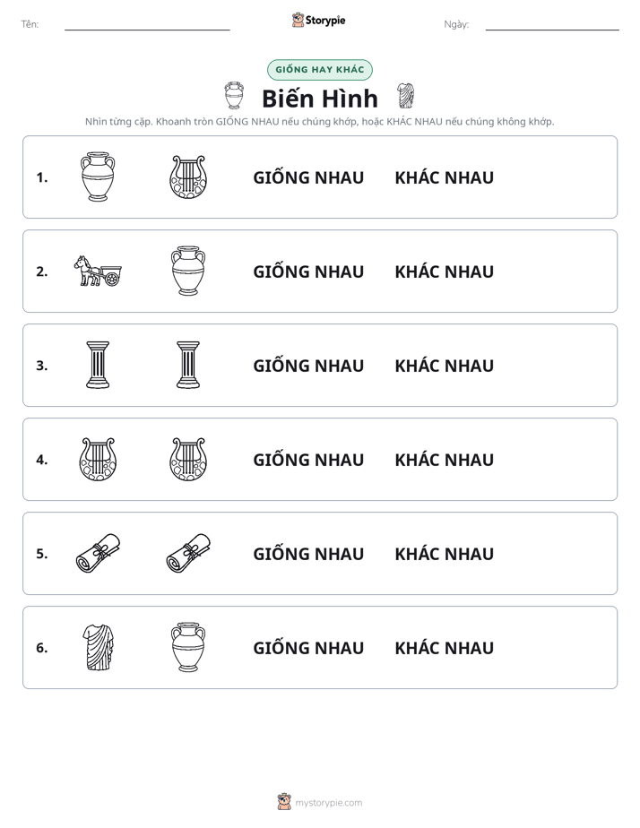 Giống Hay Khác