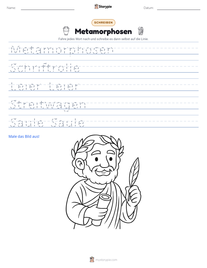 Schreibübung