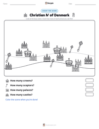 Christian IV of Denmark printable worksheet preview