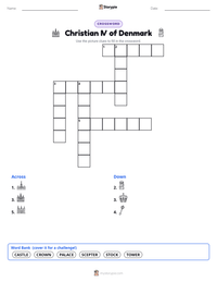Christian IV of Denmark printable worksheet preview