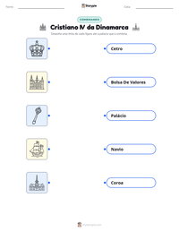 Prévia da folha de atividades imprimível Cristiano IV da Dinamarca