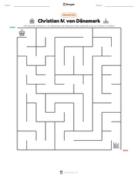 Christian IV. von Dänemark druckbare Arbeitsblatt Vorschau