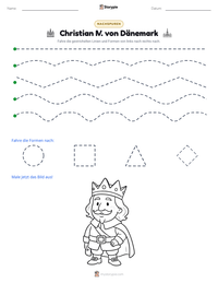Christian IV. von Dänemark druckbare Arbeitsblatt Vorschau