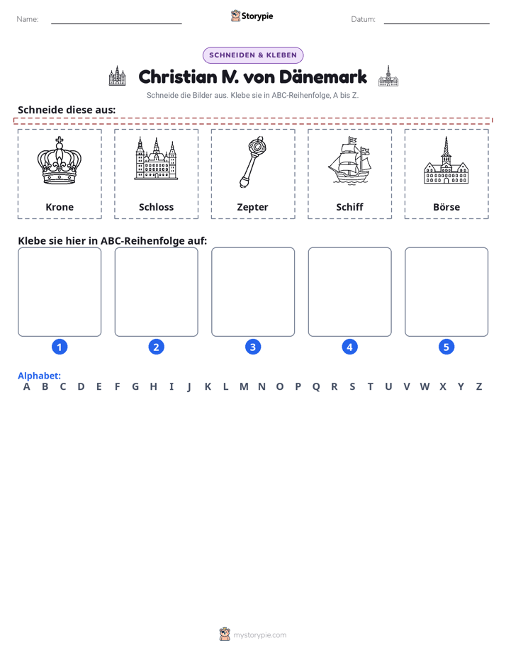 Schneiden & Einfügen Alphabet