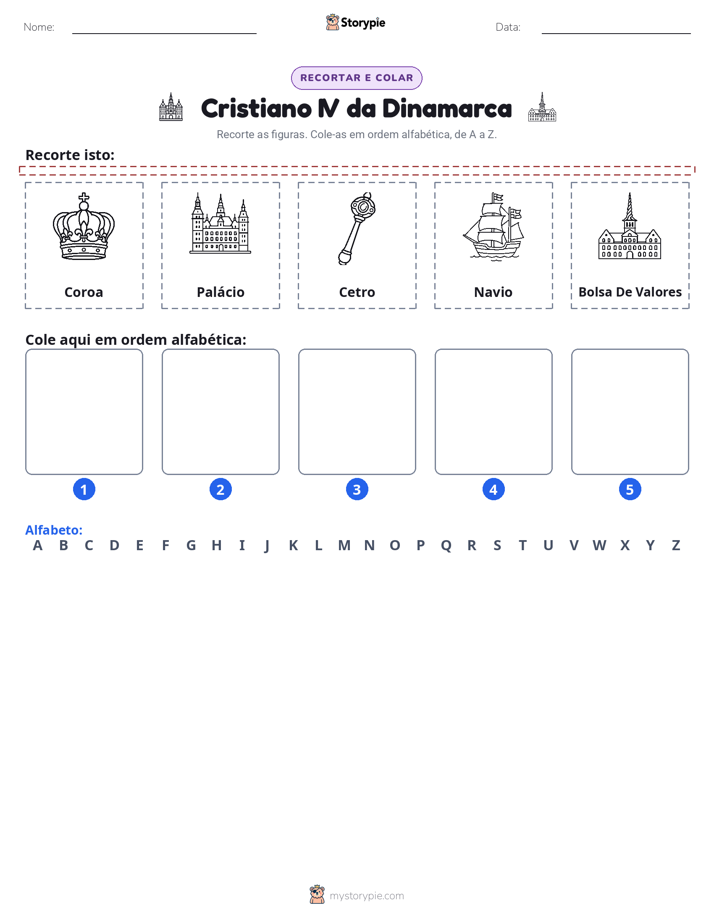 Recortar & Colar Alfabeto
