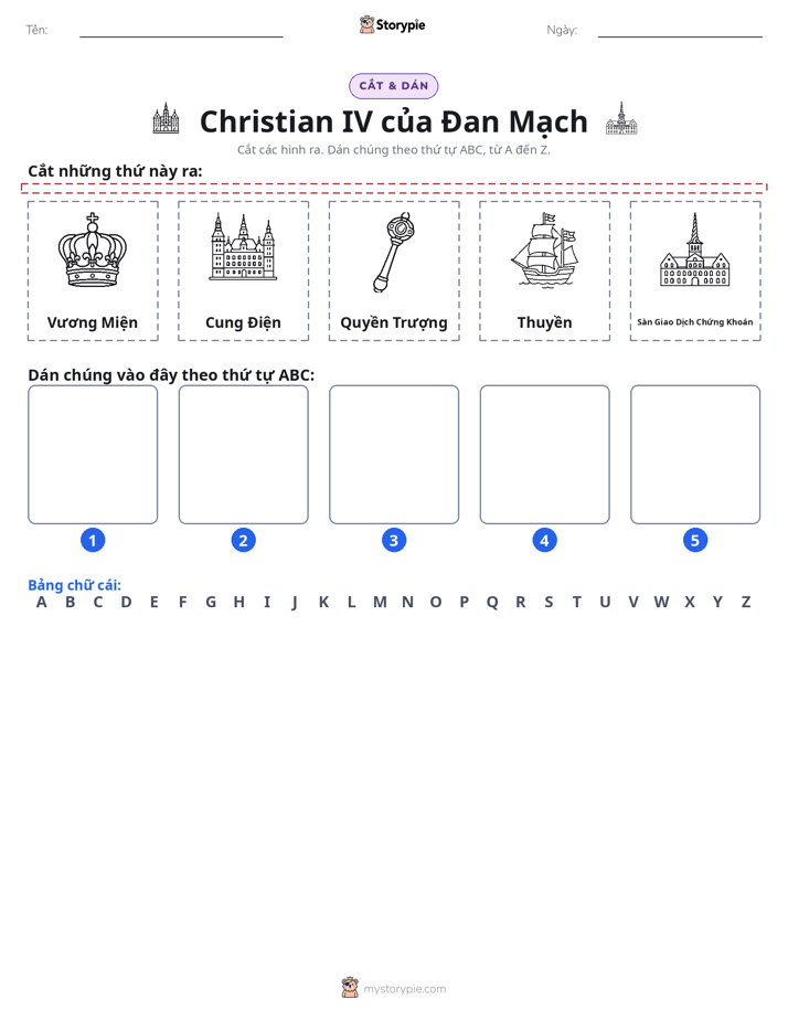 Cắt & Dán Chữ Cái