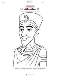 Akhenaten printable worksheet preview