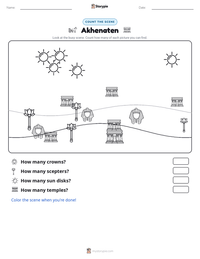 Akhenaten printable worksheet preview