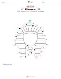Akhenaten printable worksheet preview
