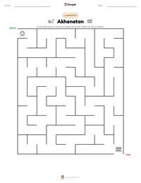 Anteprima della scheda stampabile di Akhenaton