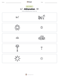 Akhenaten printable worksheet preview