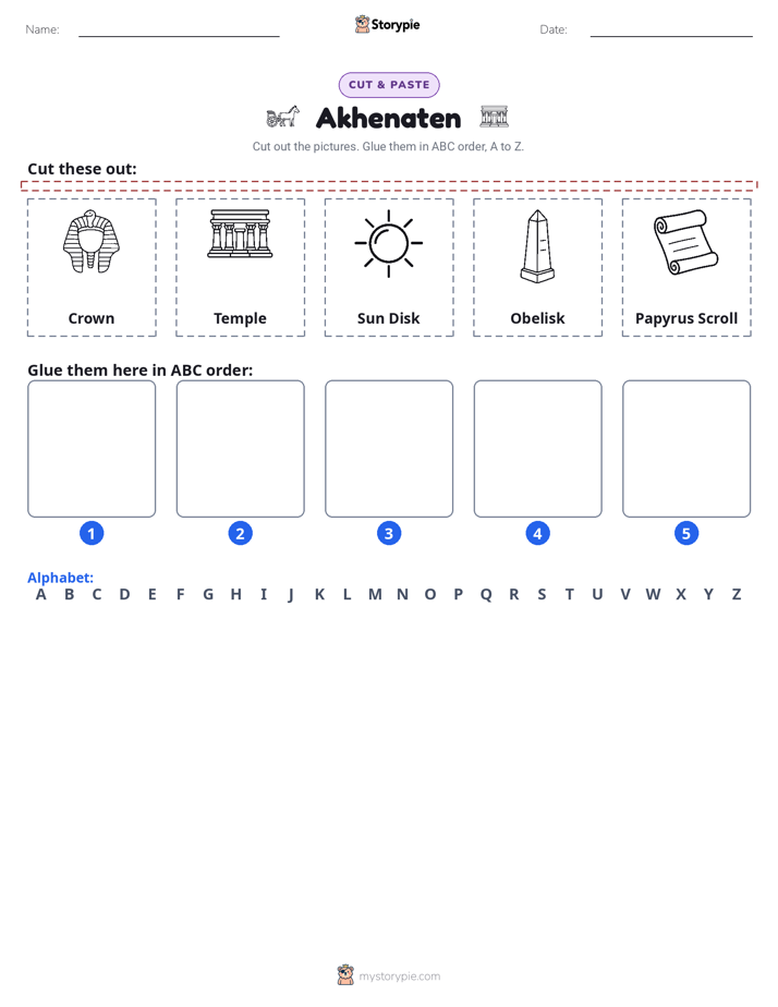 Cut & Paste Alphabet
