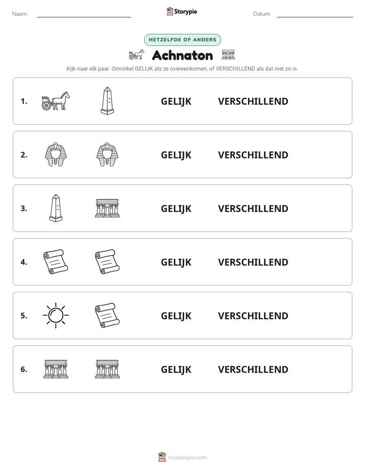 Zelfde of Verschillend