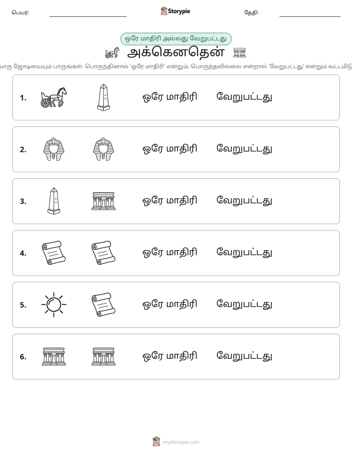 அதே அல்லது மாறுபட்டது