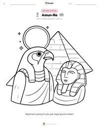Amun-Ra yazdırılabilir çalışma sayfası önizlemesi