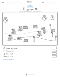 معاينة ورقة العمل القابلة للطباعة آمون-رع