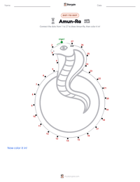 Amun-Ra printable worksheet preview