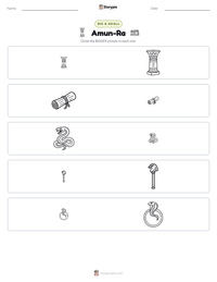 Amun-Ra printable worksheet preview