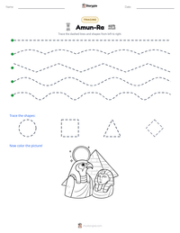 Amun-Ra printable worksheet preview