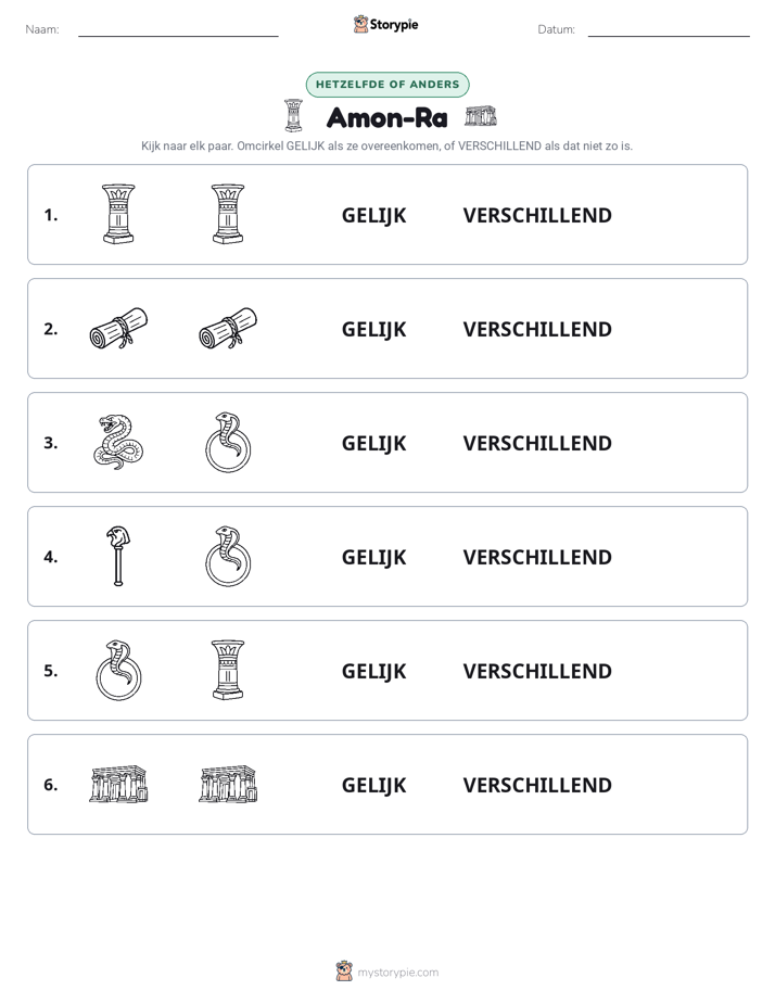 Zelfde of Verschillend