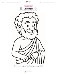 Leucippus printable worksheet preview