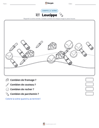 Aperçu de la feuille de travail imprimable Leucippe