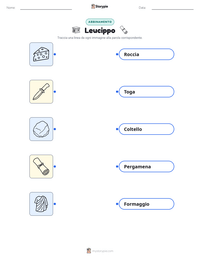 Anteprima della scheda stampabile di Leucippo