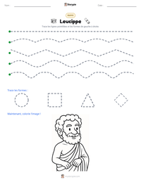 Aperçu de la feuille de travail imprimable Leucippe
