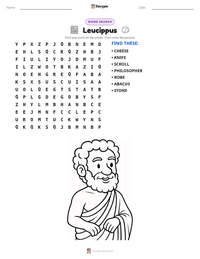 Leucippus printable worksheet preview