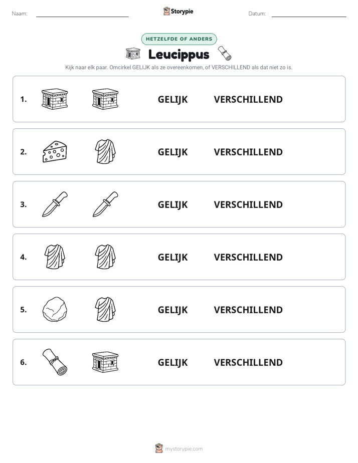 Zelfde of Verschillend