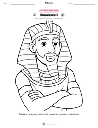 Prabaca lembar kerja cetak Ramesses II