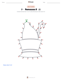 Ramesses II printable worksheet preview