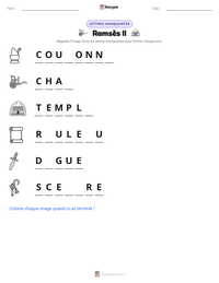 Aperçu de la feuille de travail imprimable Ramsès II