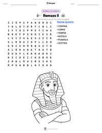 Anteprima della scheda stampabile di Ramses II