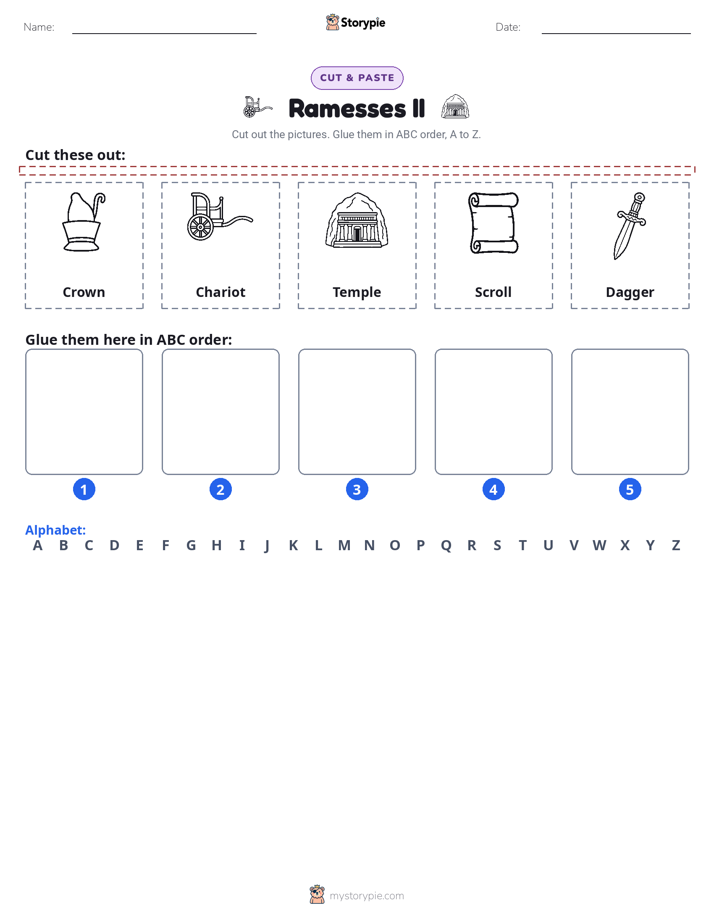 Cut & Paste Alphabet