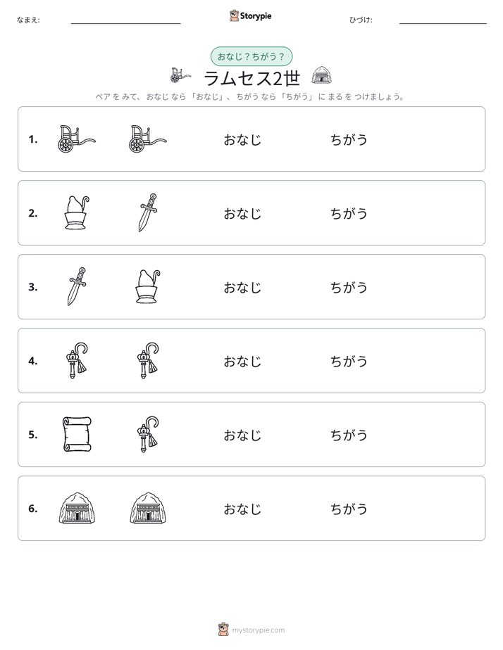 同じか違うか