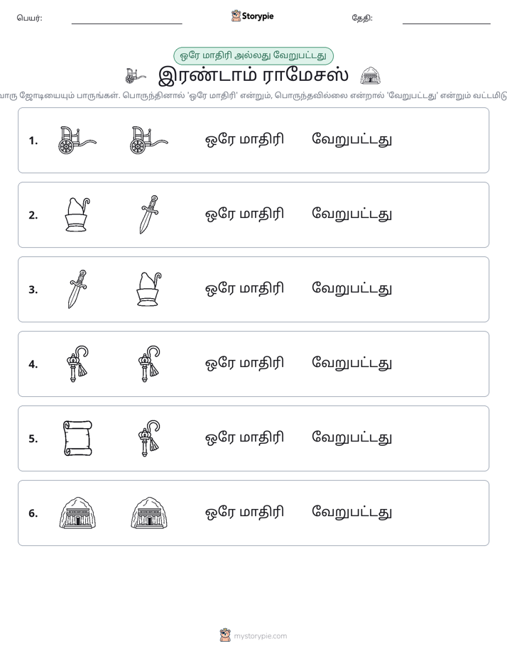 அதே அல்லது மாறுபட்டது