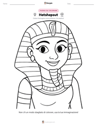 Anteprima della scheda stampabile di Hatshepsut