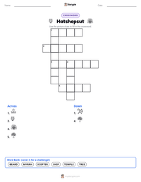 Hatshepsut printable worksheet preview