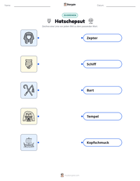 Hatschepsut druckbare Arbeitsblatt Vorschau