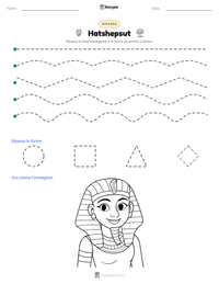 Anteprima della scheda stampabile di Hatshepsut