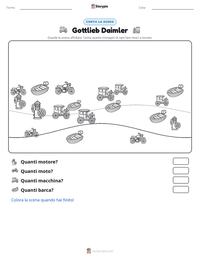 Anteprima della scheda stampabile di Gottlieb Daimler