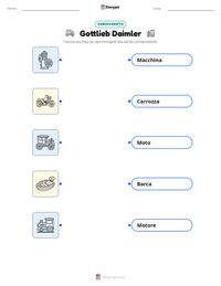 Anteprima della scheda stampabile di Gottlieb Daimler