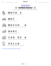 Anteprima della scheda stampabile di Gottlieb Daimler