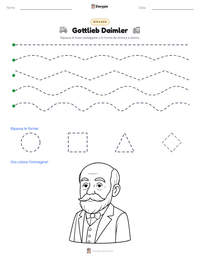 Anteprima della scheda stampabile di Gottlieb Daimler