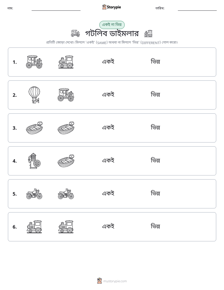 একই বা ভিন্ন