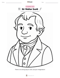 Sir Walter Scott printable worksheet preview