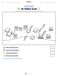 Sir Walter Scott printable worksheet preview
