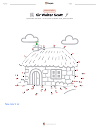 Sir Walter Scott printable worksheet preview